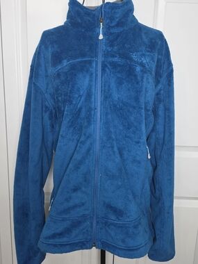 Mountain Hardwear Plush Full‑Zip Fleece Jacket in Teal Blue